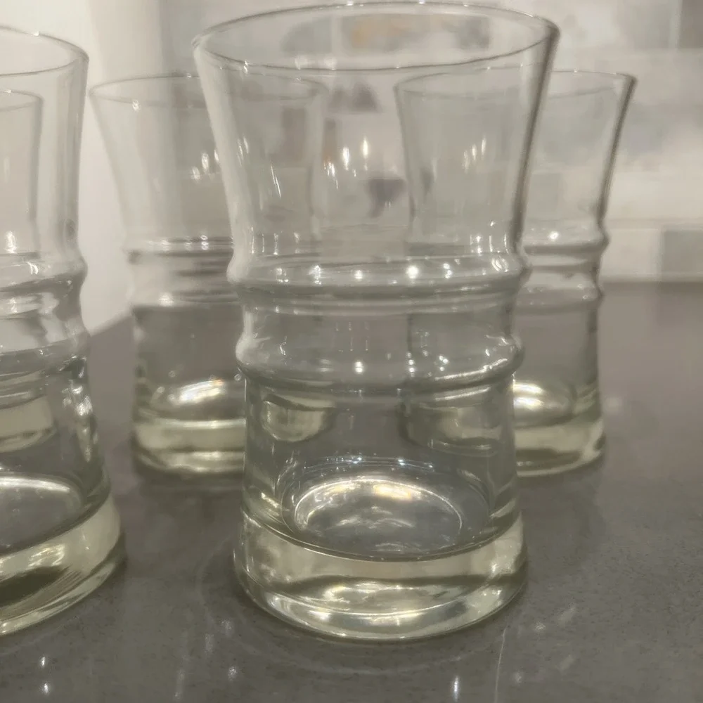 5- Vintage Skol by Colony Glasses MCM 60'-70's Drinking Glasses/Tumblers